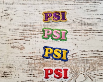 Psi patch (iron-on); Greek; Fraternity; Sorority; Omega Psi Phi; Brother; Sister;