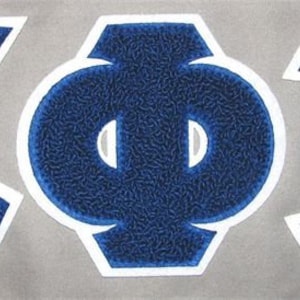 Letras griegas Zeta Chenille de 4&quot;