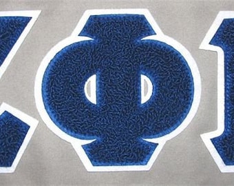 Zeta Chenille 4" Greek Letters