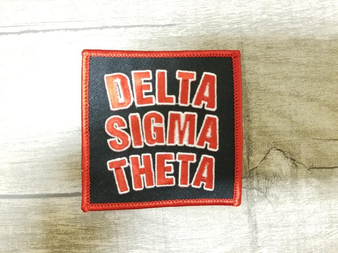 Iron-On Chenille Patch, Delta Sigma Theta Sorority Embroidered Patches, Since 1913, 10.5