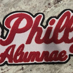 Chenille DST Philly Alumnae Patch - Delta Sigma Theta Adhesive