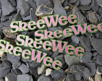 SkeeWee....toppa termoadesiva (rosa/verde)