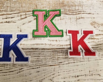 Kappa 2 inch Greek Letter (iron-on); 1911; Nupe; YoYo; Fraternity; Sorority; Playboy; Cane