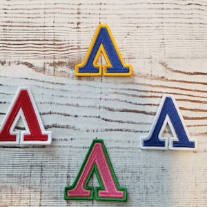 Letra griega Lambda; parche termoadhesivo; Hermandad; Fraternidad