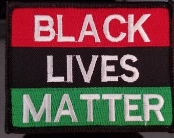 Black Lives Matter iron-on embroidered patch