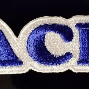 ACE iron-on embroidered 3&quot; X 1&quot; patch (blue)