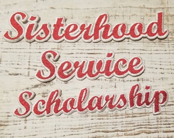 Schwesternschaft, Dienst, Stipendium; Satz von 3 Wörter; Delta-Sigma-Theta; Diva; um 1913; OO-OOP