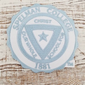 Limited Edition HBCU patch! 1881; Light blue and white; Atlanta; College; Women