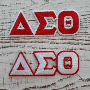 Delta Gamma Iron-On Chenille Letter Patch Set – Go Greek Chic