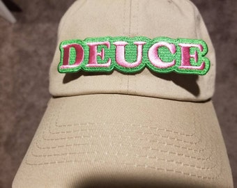 Gorra de béisbol de hermandad: sarga de algodón cepillado, rosa y verde