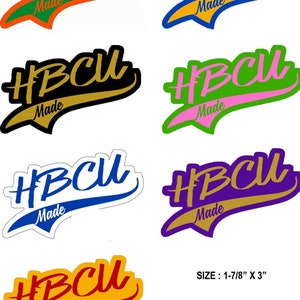 HBCU MADE 3"X 1.7/8" iron-on patch: