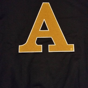 Alpha &quot;A&quot; Sweatshirt; Fraternity; Black & Gold
