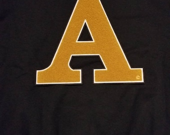 Alpha "A" Sweatshirt; Fraternity; Black & Gold