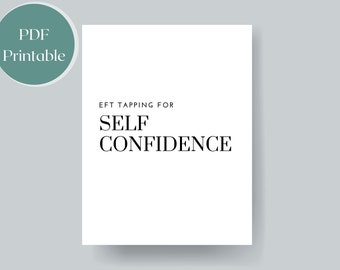 EFT Tapping for Self Confidence,EFT Tapping Script,EFT Tapping Guide, pdf Printable
