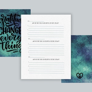 Gratitude Journal - Printable - Digital - PDF File