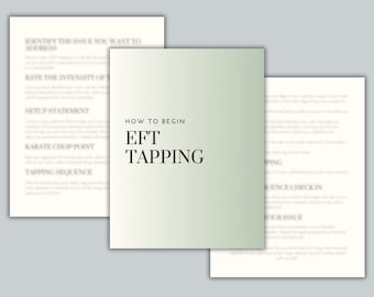 EFT Tapping Guide / EFT Tapping Script