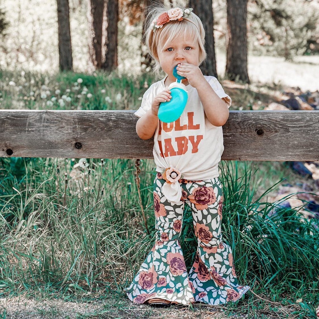 Mia Bell Bottoms Toddler Bell Bottoms Baby Bell Bottoms Girls Etsy