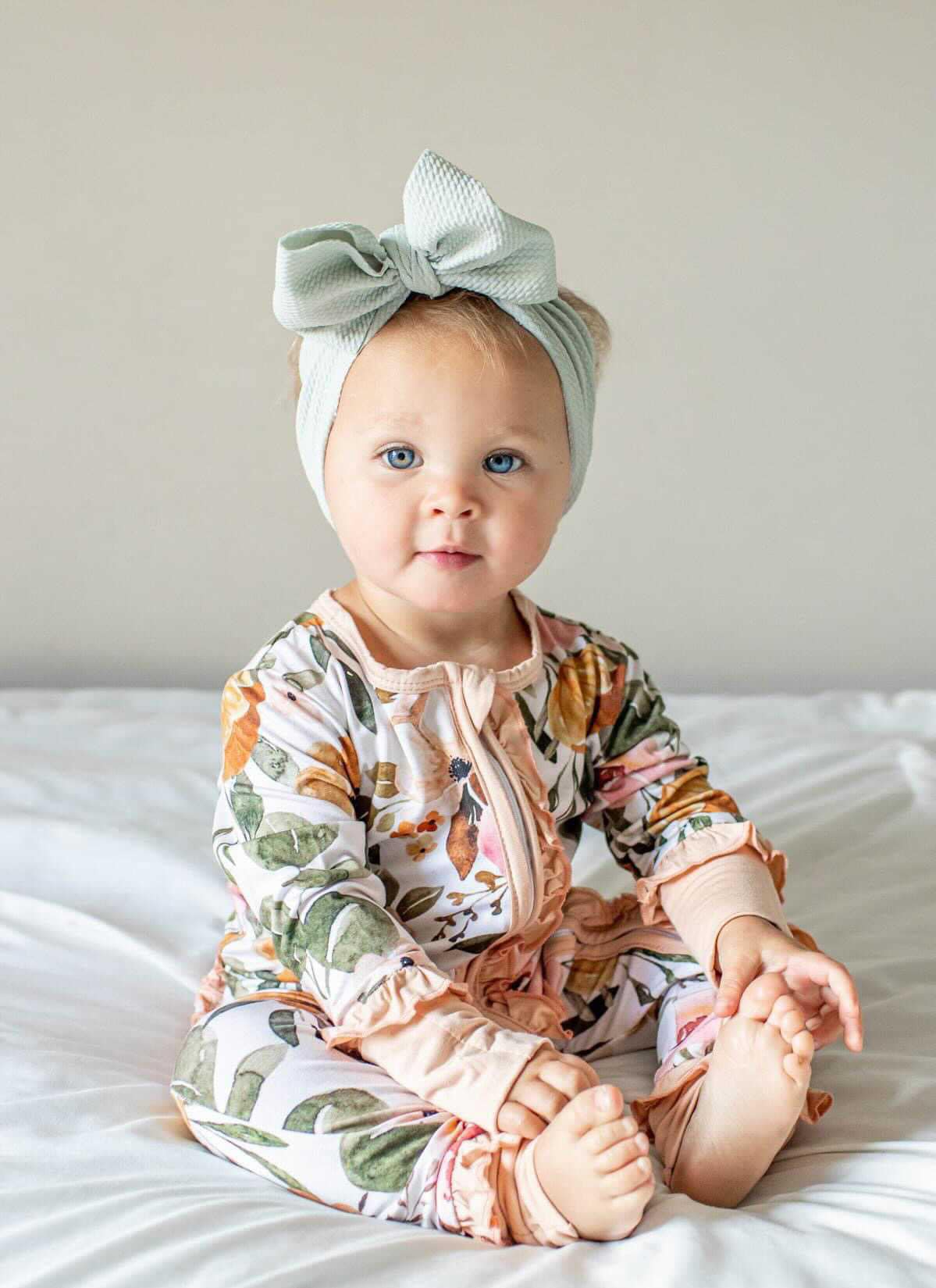 Blue Stars Bamboo Viscose Knotted Hat Kleding Meisjeskleding Babykleding voor meisjes Pyjamas & Badjassen 