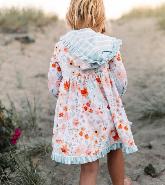SALE Mindy Reversible Girls Swim Suit Cover up Toddler Cover Up Etsy