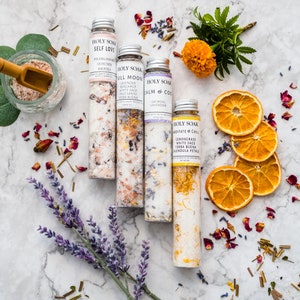 Bath Salts, Test Tube Bath Salts, Bath Salts for Events, bath soak, ritual bath, moon bath ,full moon bath salts, witch bath, goddess bath