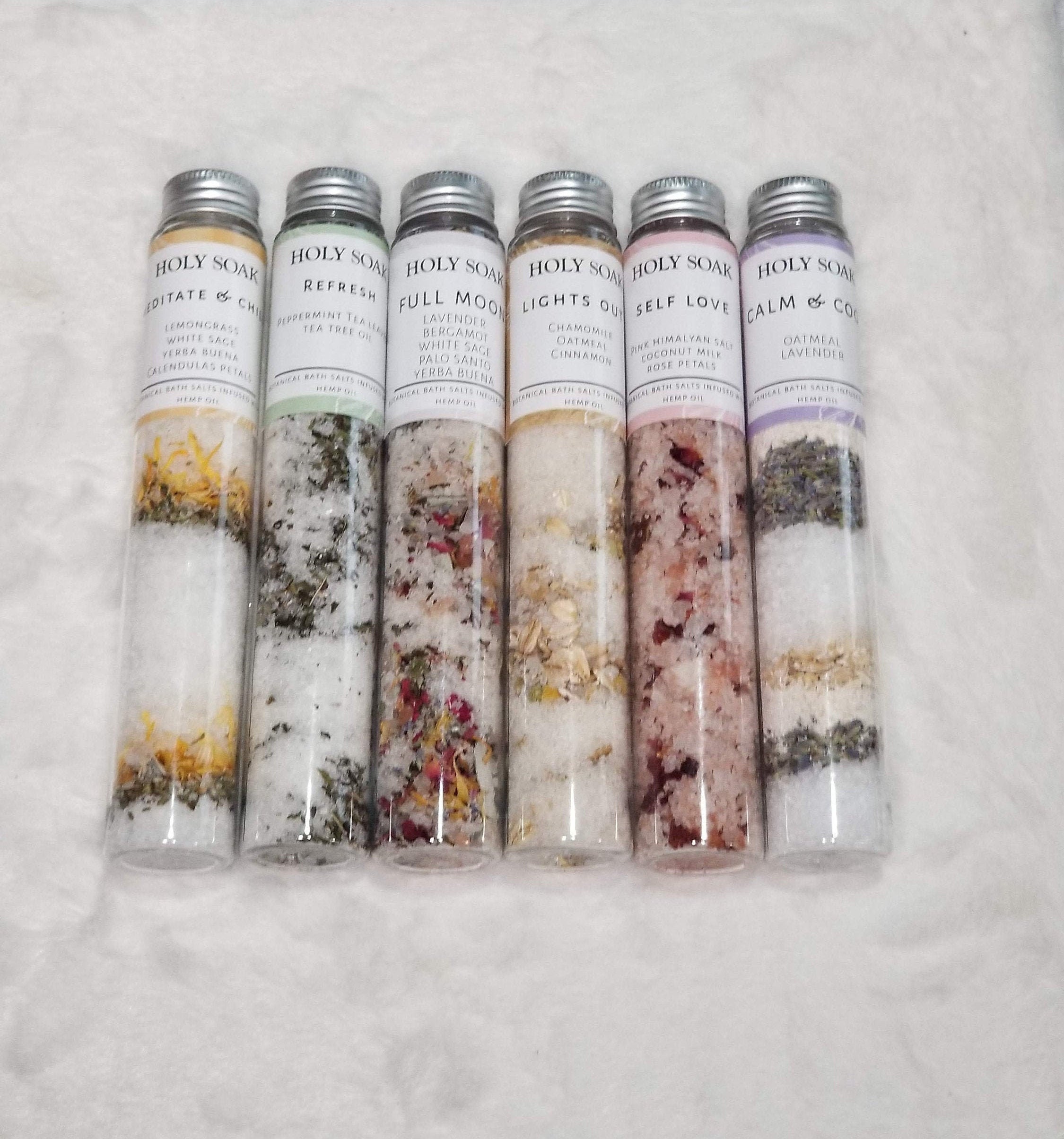 Test Tube Bath Salts Relaxing Bath Salts set Spa Gift Set Etsy
