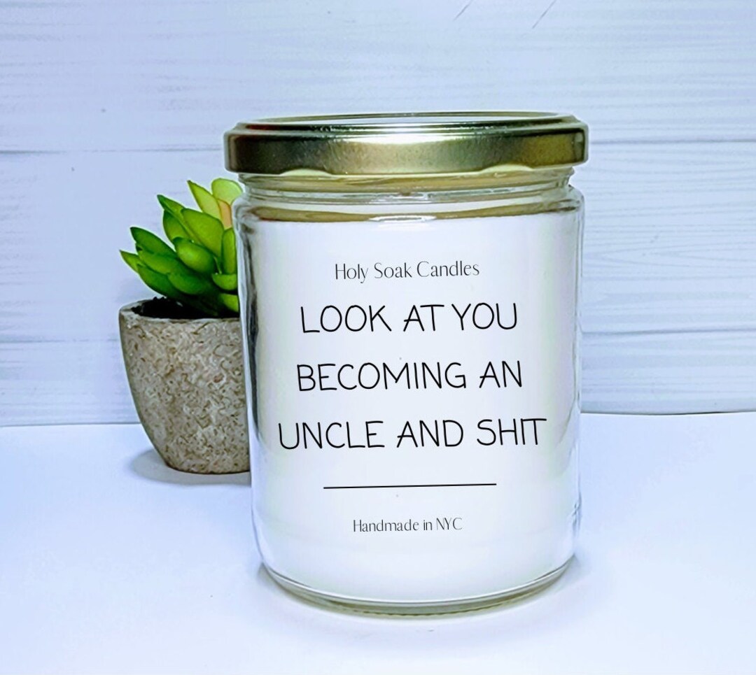 Uncle Candle ,baby Announcement, Pregnancy Announcement Uncle, Brother