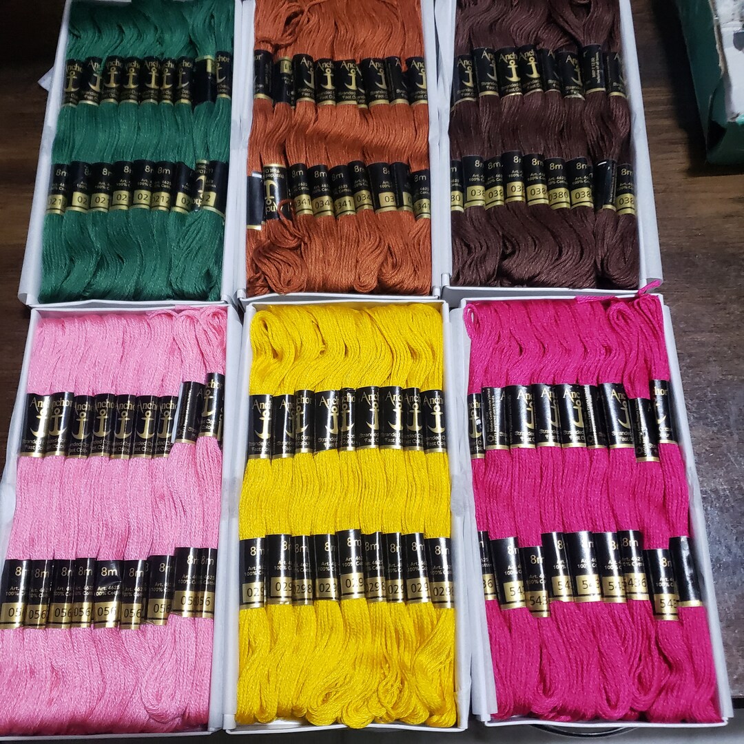 Anchor Embroidery Thread / Skeins / Floss Box Choose Your Etsy