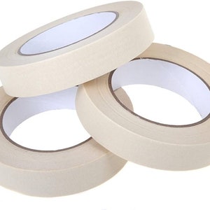 Masking Tape, Rolls of Masking Tape, low tack, Painters Tape Masking Tape for Painting automotive, Home Craft work image 9