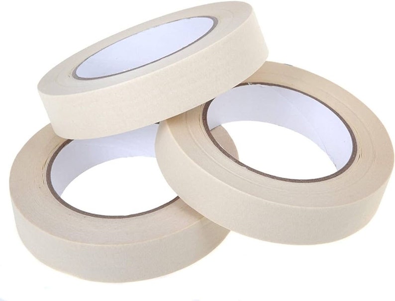 Masking Tape, Rolls of Masking Tape, low tack, Painters Tape Masking Tape for Painting automotive, Home Craft work image 9