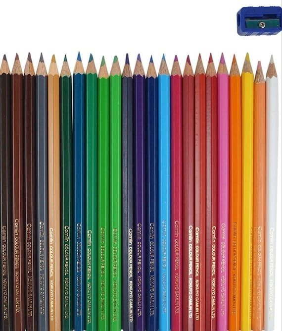 Camlin Colour Pencils Full Size-24 Shades|Blue