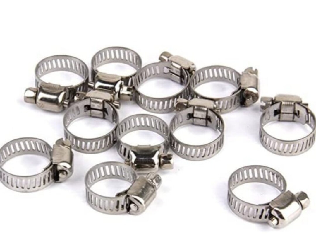 Adjustable Fuel Petrol Pipe Hose Clips, Stainless Spring Clamp 1220mm