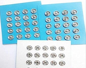 200 Press Buttons (Snap Fasteners)  Studs Popper Button - Bra, Buttons, Brass - Rust Proof Superior Guide Hole for Craft and Sewing