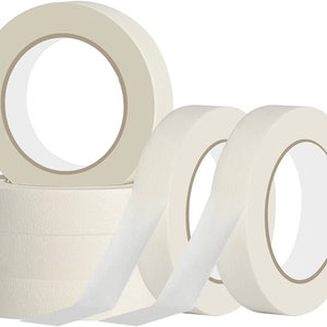 Masking Tape, Rolls of Masking Tape, low tack, Painters Tape Masking Tape for Painting automotive, Home Craft work image 2