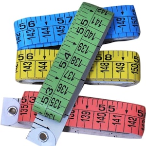 2 Types Waist Measuring Tape, 60inch (150cm) Double/Single Sided Retractable Soft Body Measuring Tape for Head Hips Legs Accurate Measuring(Double