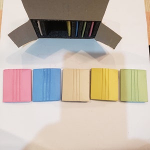 Carmel Tailors Chalk, Box of 48 white, Super-glide Tailor Crayon, Wax-based Fabric  Chalk 