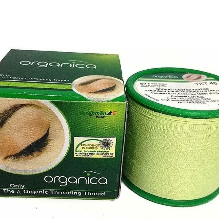 Organica Cotton Organic Eyebrow Thread Antiseptic for Facial Hair Remover  Quilting Jewellery & Beauty Embroidery Threads 