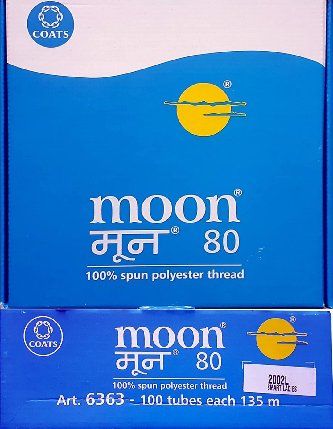 Coats Moon Poly 100 Sewing Threads Spools Multicolour Polyester ...