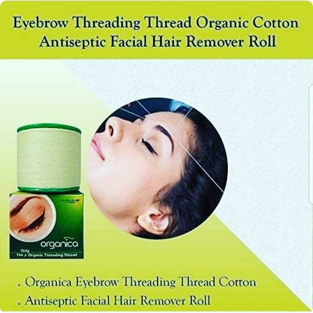 Organica Cotton Organic Eyebrow Thread Antiseptic for Facial Hair