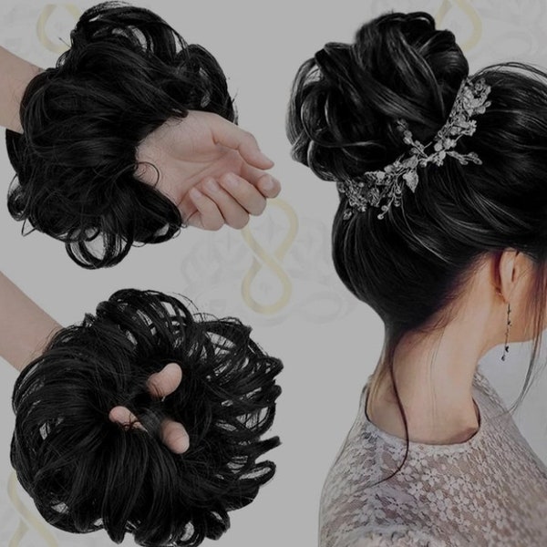 Messy Bun Hair Piece Etsy