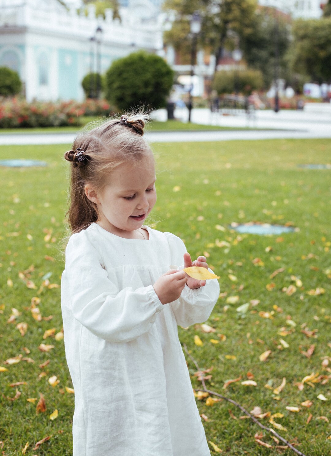 White Linen Dress Kids/ Handmade Linen Dress/linen Toddler Etsy UK