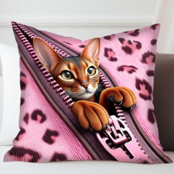 Valentine Pillow Bundle , 3D Zipper Dog Valentine Pillow Bundle,Valentine's Day Cats Watercolor Clipart, Valentine's Day Pillow,