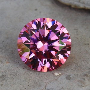Pink Moissanite/Brilliant Cut Round/VVS Clearty/G-H-I Color/Moissanite Diamond/ 9 mm Round For Engagement Wedding Ring Earring Jewelry