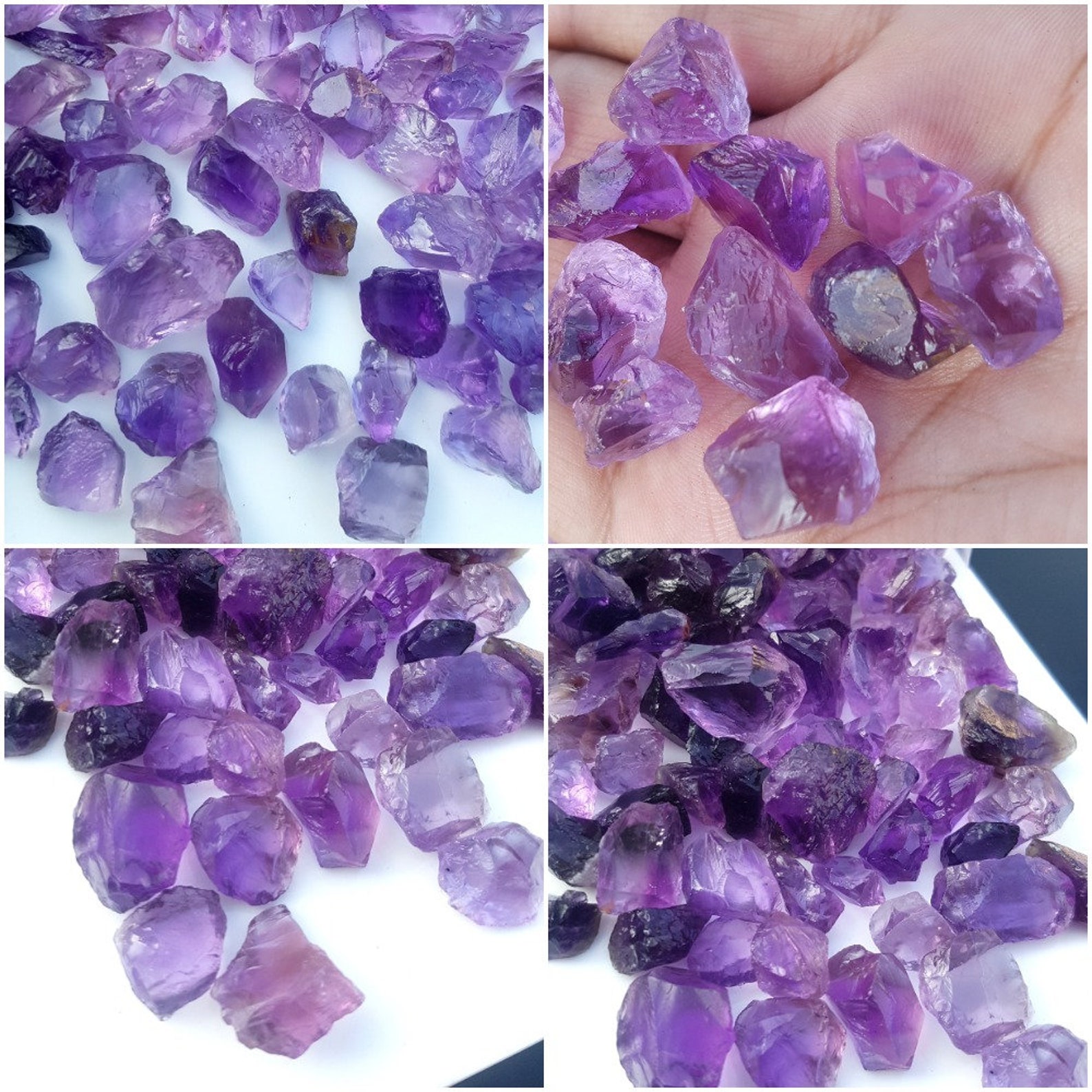 Natural Amethyst Rough Gemstone Polish Amethyst Raw Gemstone Etsy