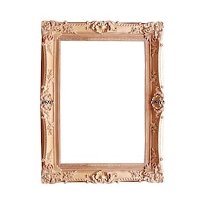 Classic Victorian Floral Shell Carved Wall Mirror
