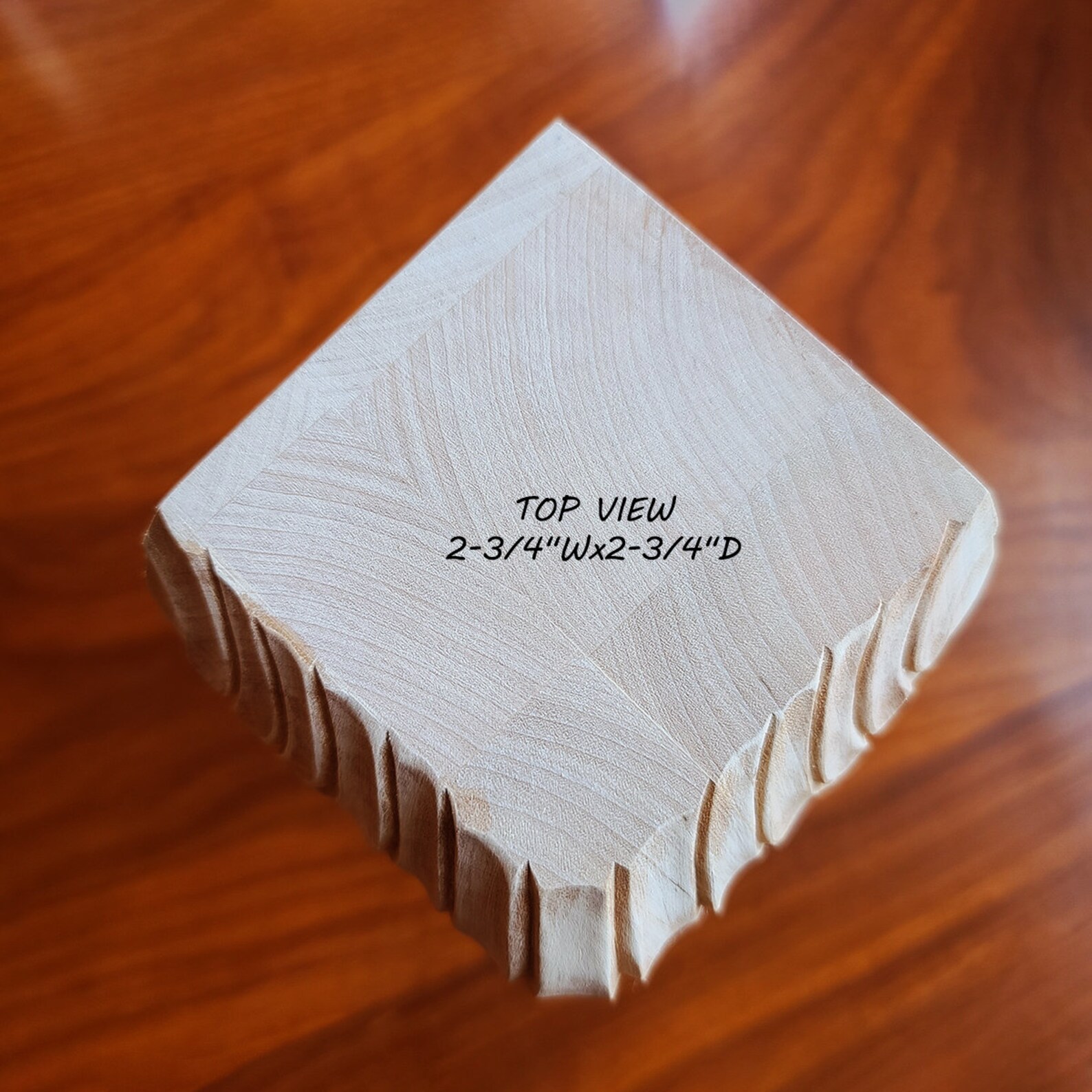 2PCS Wood Carved Feather Claw Ball Bun Foot Sofa Leg Etsy