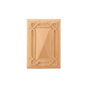 PAIR of Celtic Knot with Pyramid Carved Corner Block Onlay, Square and Rectangle for Choice
