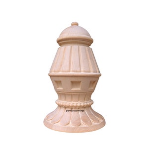 Stair Newel Post 5-5/8&quot;H Wood Finial