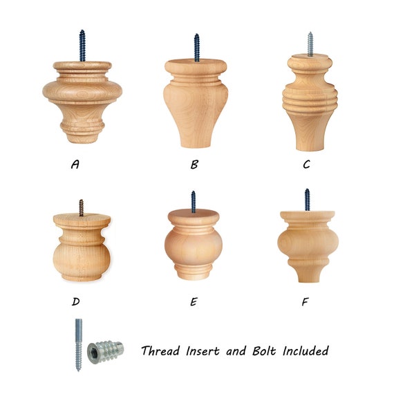 2PCS Hardwood Furniture Bun Foot for Chest Foot and Etsy Canada