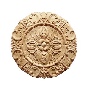 Large Scroll Floral Rosette For Ceiling and Wall, Single
