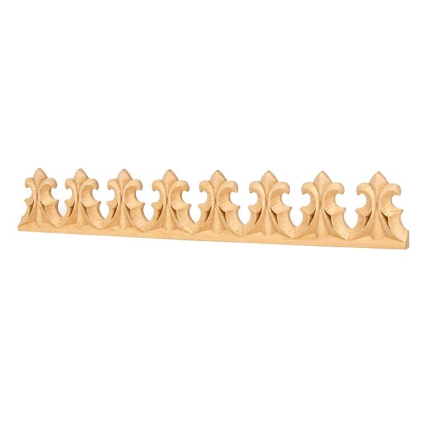 PAIR of Wood Carved Gothic Trims, Furniture Accent, Available from 2" to 5" High, Unfinished